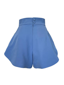 Flared Shorts - Blue (Made to order)