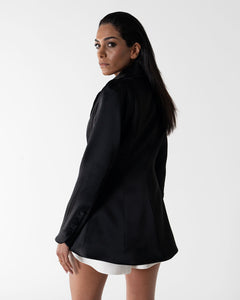 Tailored Jacket - Satin Black (made to order)
