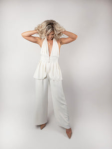 Pleat Pants - Ivory