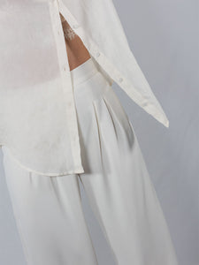 Pleat Pants - Ivory