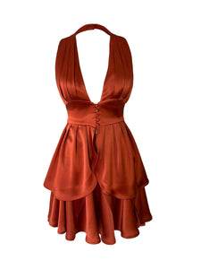 Petal Skirt - Rusty Red